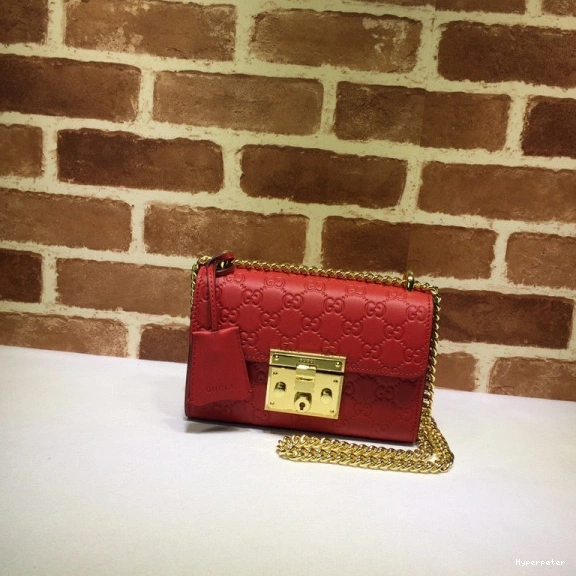 Hyper Peter bag Gucci Padlock Signature shoulder GUCCI small 0824